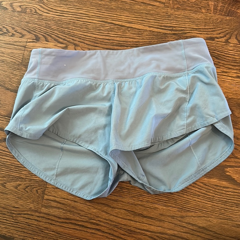 Lululemon Athletica Sky Blue Running Shorts